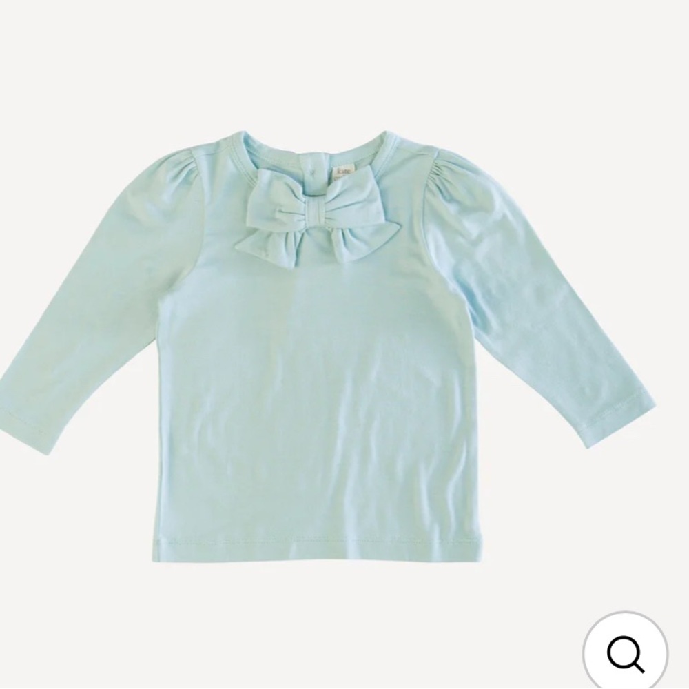 Kate Quinn LONG SLEEVE BOW TOP | SURF‎ SPRAY | BAMBOO 8